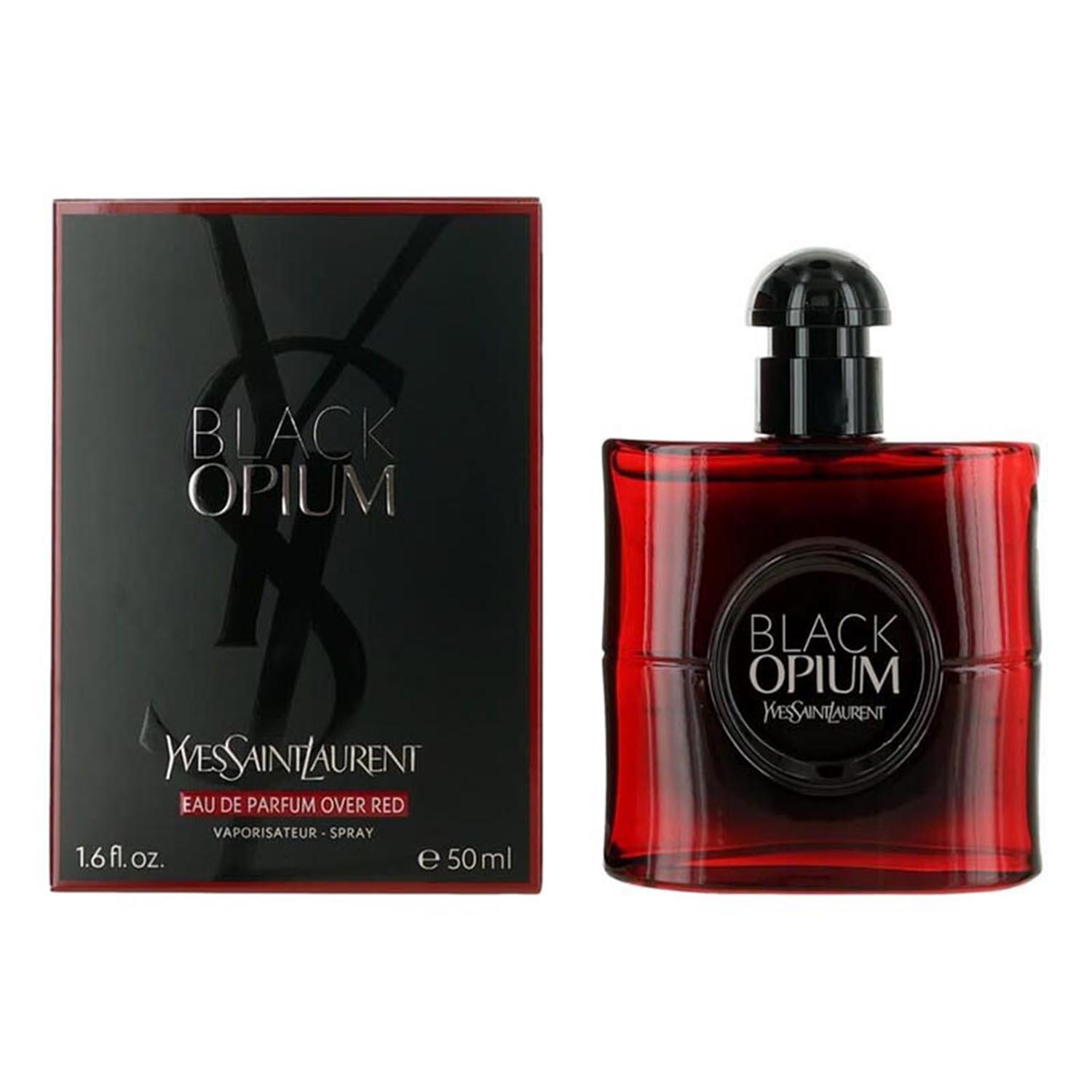 YVES SAINT LAURENT BLACK OPIUM EAU DE PARFUM OVER RED 50ML VAPORIZADOR